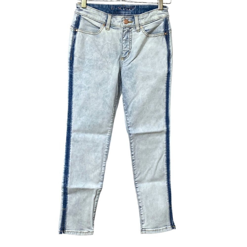 G by GIULIANA Skinny Jeans Size 0 Petite Laguna Light Wash Stretch Denim NWT QVC